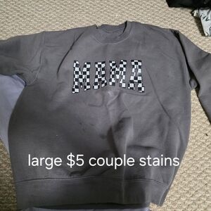 Gray Crew Neck Sweater